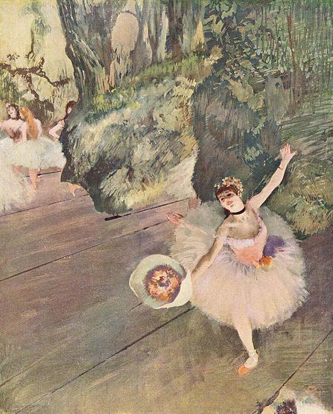 Dancer with a Bouquet of Flowers, Edgar Degas